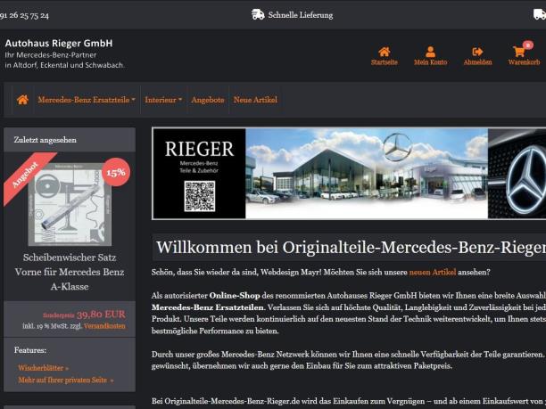 Originalteile Mercedes Benz Rieger Onlineshop